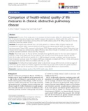 báo cáo khoa học: Comparison of health-related quality of life measures in chronic obstructive pulmonary disease