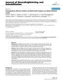 báo cáo khoa học: Comparison of knee motion on Earth and in space: an observational study