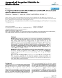 Báo cáo khoa hoc: Comparison between the HCV IRES domain IV RNA structure and the Iron Responsive Element