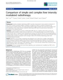 Báo cáo khoa học: Comparison of simple and complex liver intensity modulated radiotherapy