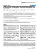 Báo cáo y học: CD47 associates with alpha 5 integrin and regulates responses of human articular chondrocytes to mechanical stimulation in an in vitro model