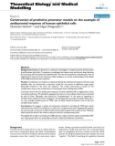 Báo cáo y học: Construction of predictive promoter models on the example of antibacterial response of human epithelial cells