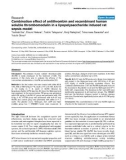 Báo cáo y học: Combination effect of antithrombin and recombinant human soluble thrombomodulin in a lipopolysaccharide induced rat sepsis model