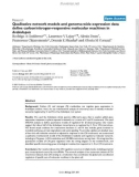 Báo cáo y học: Qualitative network models and genome-wide expression data define carbon/nitrogen-responsive molecular machines in Arabidopsis