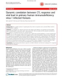 Báo cáo y học: Dynamic correlation between CTL response and viral load in primary human immunodeficiency virus-1 infected Koreans