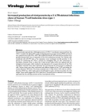 Báo cáo y học: Increased production of viral proteins by a 3'-LTR-deleted infectious clone of human T-cell leukemia virus type 1