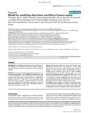 Báo cáo y học: Model for predicting short-term mortality of severe sepsis