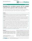 báo cáo khoa học: Modeling the cumulative genetic risk for multiple sclerosis from genome-wide association data