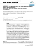 báo cáo khoa học: Evidence for the rapid expansion of microRNA-mediated regulation in early land plant evolution