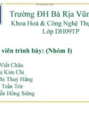 BÁO CÁO: THÀNH PHẦN CỦA PROTEIN VÀ NƯỚC TRONG THỰC PHẨM