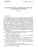 Báo cáo toán học: A generalized Weyl theorem and $L^p$-spectra of Schroedinger operators 