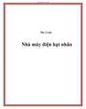 Nhà máy điện hạt nhân