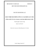 Tóm tắt Luận án Tiến sĩ Quản lý công: Hoàn thiện hệ thống công cụ tạo động lực cho công chức ở các cơ quan hành chính nhà nước