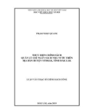 Luận văn Thạc sĩ Chính sách công: Thực hiện chính sách quản lý chi ngân sách nhà nước trên địa bàn huyện M'Drắk, tỉnh Đắk Lắk