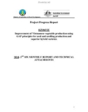 Báo cáo khoa học nông nghiệp Improvement of Vietnamese vegetable production using GAP principles for seed and seedling production and superior hybrid varieties MS4