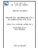 Tóm tắt Luận văn Thạc sĩ Triết học: Quan điểm tự do trong triết học hiện sinh: giá trị và hạn chế