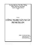 Đề tài: Công nghệ sản xuất Penicillin