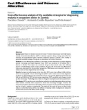 Báo cáo y học: Cost-effectiveness analysis of the available strategies for diagnosing malaria in outpatient clinics in Zambia