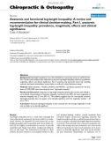 Báo cáo y học: Anatomic and functional leg-length inequality: A review and recommendation for clinical decision-making. Part I, anatomic leg-length inequality: prevalence, magnitude, effects and clinical significance