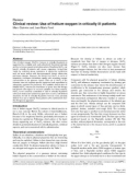 Báo cáo khoa học: Clinical review: Use of helium-oxygen in critically ill patient