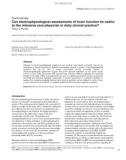 Báo cáo y học: Can electrophysiological assessments of brain function be useful to the intensive care physician in daily clinical practice