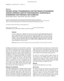 Báo cáo y học: Clinical review: Complications and risk factors of peripheral arterial catheters used for haemodynamic monitoring in anaesthesia and intensive care medicine