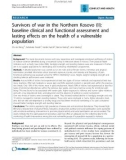 Báo cáo y học: Survivors of war in the Northern Kosovo (II): baseline clinical and functional assessment and lasting effects on the health of a vulnerable population