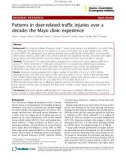 Báo cáo y học: Patterns in deer-related traffic injuries over a decade: the Mayo clinic experience