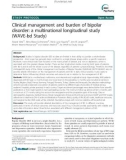 Báo cáo y học: Clinical management and burden of bipolar disorder: a multinational longitudinal study (WAVE-bd Study)