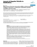 Báo cáo khoa hoc: Effectiveness of low-dose doxycycline (LDD) on clinical symptoms of Sjögren's Syndrome: a randomized, double-blind, placebo controlled cross-over study