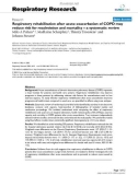 Báo cáo y học: Respiratory rehabilitation after acute exacerbation of COPD may reduce risk for readmission and mortality – a systematic review 