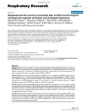 Báo cáo y học: Apoptosis and the activity of ceramide, Bax and Bcl-2 in the lungs of neonatal rats exposed to limited and prolonged hyperoxia