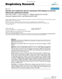 Báo cáo y học: Gender and respiratory factors associated with dyspnea in chronic obstructive pulmonary disease