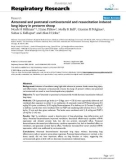 Báo cáo y học: Antenatal and postnatal corticosteroid and resuscitation induced lung injury in preterm sheep