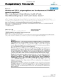 Báo cáo y học: Decorin and TGF-β1 polymorphisms and development of COPD in a general population