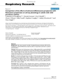 Báo cáo y học: Comparison of the effects of salmeterol/fluticasone propionate with fluticasone propionate on airway physiology in adults with mild persistent asthma