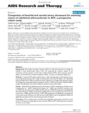 Báo cáo y học: Comparison of brachial and carotid artery ultrasound for assessing extent of subclinical atherosclerosis in HIV: a prospective cohort study