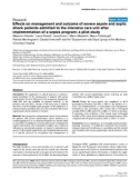 Báo cáo y học: Effects on management and outcome of severe sepsis and septic shock patients admitted to the intensive care unit after implementation of a sepsis program: a pilot study