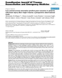 Báo cáo y học: Low central venous saturation predicts poor outcome in patients with brain injury after major trauma: a prospective observational study