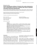 Báo cáo y học: Acute hemodynamic effects of inhaled nitric oxide, dobutamine and a combination of the two in patients with mild to moderate secondary pulmonary hypertension