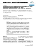 Báo cáo y học: Acute disseminated encephalomyelitis mimicking late CNS relapse of acute lymphoblastic leukaemia: case report