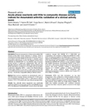 Báo cáo y học: Acute phase reactants add little to composite disease activity indices for rheumatoid arthritis: validation of a clinical activity score