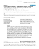 Báo cáo y học: Gastric intramucosal pH is stable during titration of positive end-expiratory pressure to improve oxygenation in acute respiratory distress syndrome