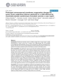 Báo cáo y học: Prolonged extracorporeal membrane oxygenation therapy for severe acute respiratory distress syndrome in a child affected by rituximab-resistant autoimmune hemolytic anemia: a case report