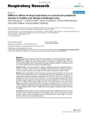 Báo cáo y học: Different effects of deep inspirations on central and peripheral airways in healthy and allergen-challenged mice