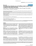 Báo cáo y học: The effect of an intensive care unit staffing model on tidal volume in patients with acute lung injury