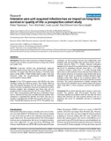 Báo cáo khoa học: Intensive care unit acquired infection has no impact on long-term survival or quality of life: a prospective cohort study