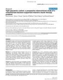 Báo cáo khoa học: Tight glycaemic control: a prospective observational study of a computerised decision-supported intensive insulin therapy protocol'