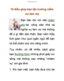 10 điều giúp bạn tận hưởng niềm vui làm mẹ