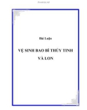 Vệ sinh bao bì thủy tinh và lon